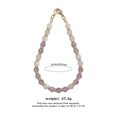 Vruće prodavani univerzalni prirodni dragi kamen Amazonski kameni telefonski lanac za djevojčice, ručno rađene perle, viseći konop za telefon, privjesak za ključeve automobila