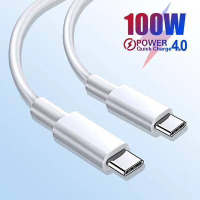 PD 100 W USB-C – USB Type-C kábel Gyorstöltő adatátviteli kábel Huawei Samsung Xiaomi iPhone iPad készülékhez Type C – C adatvonal