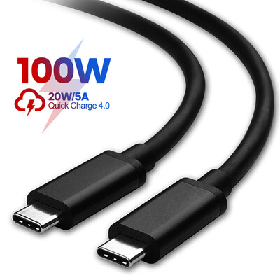 PD 100W USB-C na USB tip-C kabel Kabel za brzo punjenje za prijenos podataka za Huawei Samsung Xiaomi iPhone iPad tip C na C podatkovna linija