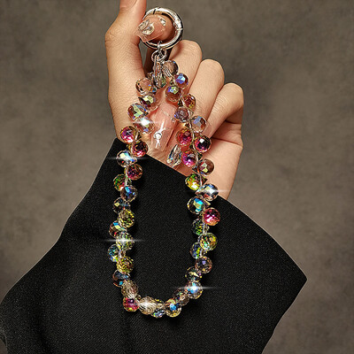 Perle Remen za ručni zglob Crystal Rhinestone Traka za iPhone Huawei Redmi Xiaomi Samsung Telefon Šarm Ornament Privjesak Konop za vješanje