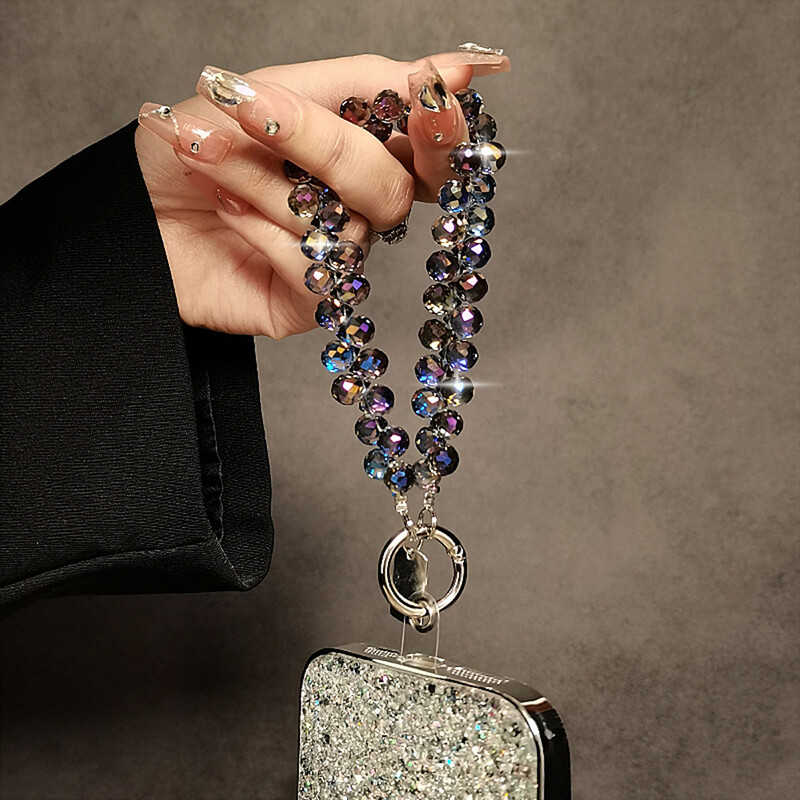 Perle Remen za ručni zglob Crystal Rhinestone Traka za iPhone Huawei Redmi Xiaomi Samsung Telefon Šarm Ornament Privjesak Konop za vješanje