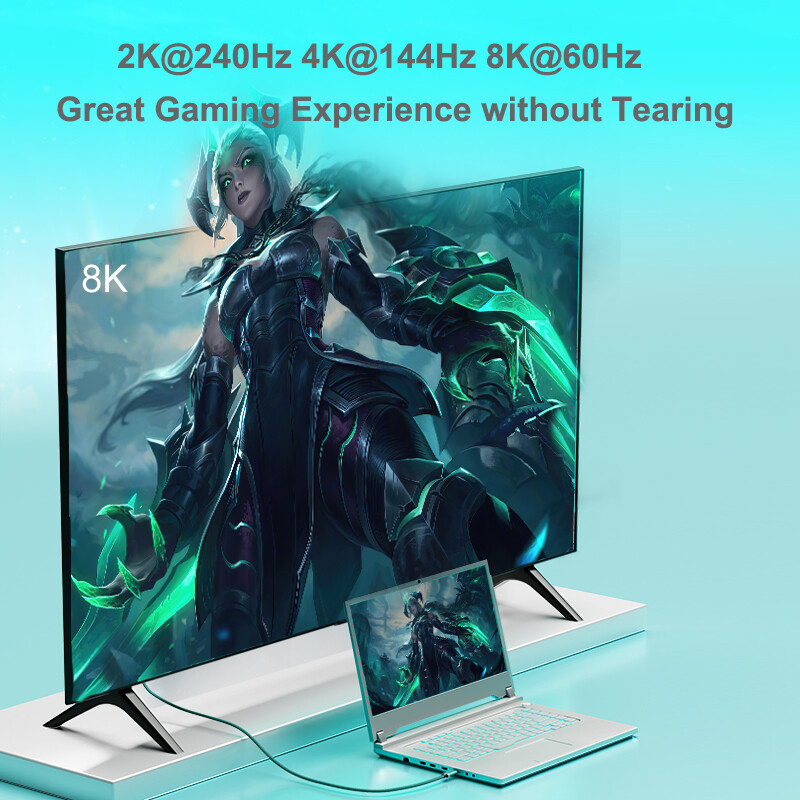 DP na tip C kabel 8K dvosmjerni USB-C na Displayport kabel za iPhone 15 Macbook Pro iPad iMac kompatibilan s Thunderbolt 3/4