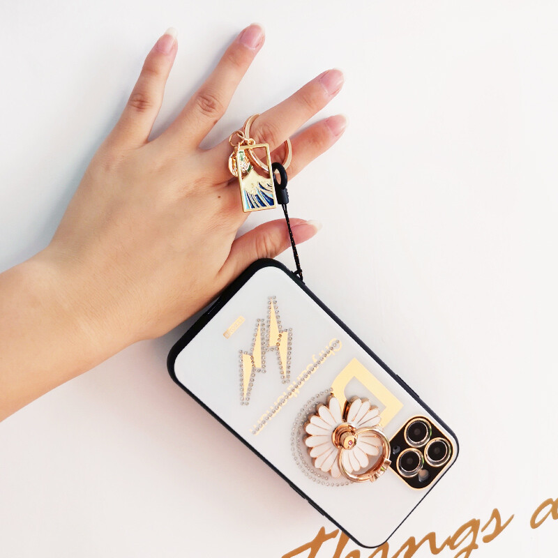 Mobiliojo telefono dirželis Kinų stiliaus retro siuvinėjimo pakabukas etninio stiliaus tinka „iPhone 11“ mobiliojo telefono apvalkalo dirželis