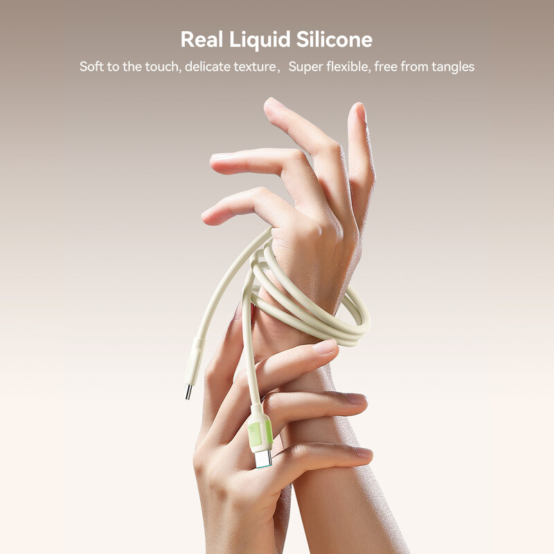 Joyroom 60W USB C към Type C кабел за iPhone 16 15 Кабел за бързо зареждане за Macbook Xiaomi Samsung течен силиконов 3A USB кабел