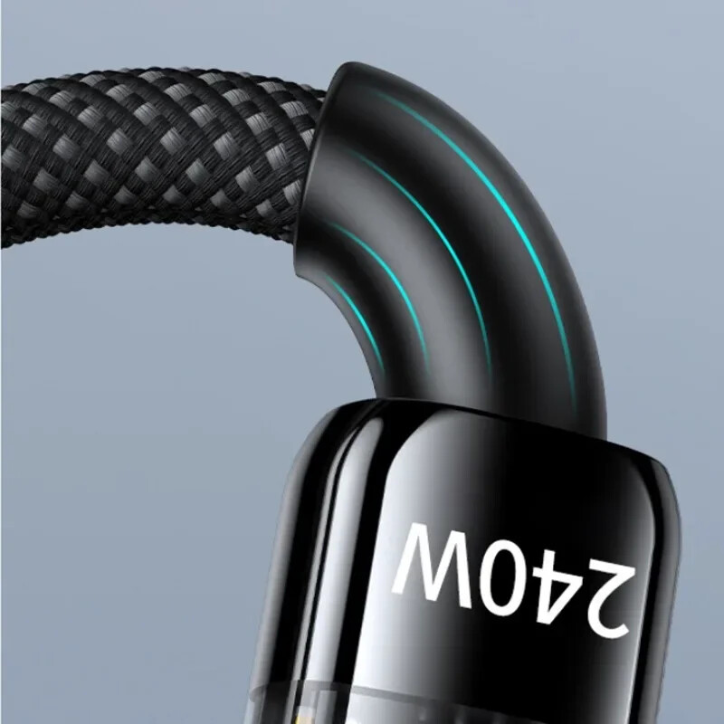 240W USB tip C kabel Kabel za brzo punjenje za prijenosno računalo, tablet, telefon, USB C kabel za punjenje za iPhone 16 15 Samsung Xiaomi 15 Huawei