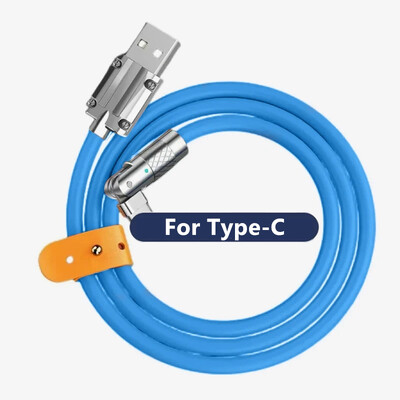 180 stupnjeva rotirajući 6A 120W USB kabel za brzo punjenje za iPhone XS 11 12 13 Samsung Huawei Xiaomi OPPO Type-C kabel za brzo punjenje