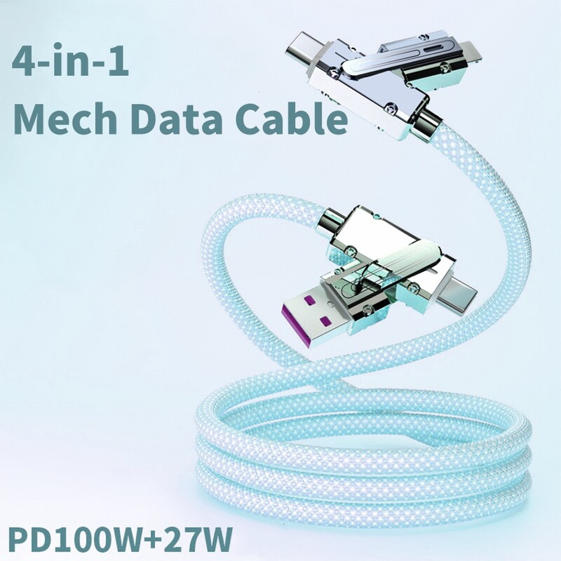 4 u 1 120 W USB tip C na tip C IOS kabel 3 u 1 PD 100 W podatkovni kabel za brzo punjenje za iPhone 11 12 13 14 15 Pro Max Samsung S24