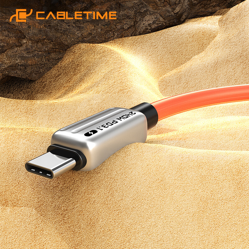 CABLETIME 240W PD kabel USB C na USB C kabel Adapter za brzi punjač tipa C na C Kabel Napajanje Žica za prijenosno računalo Macbook Samsung iPad