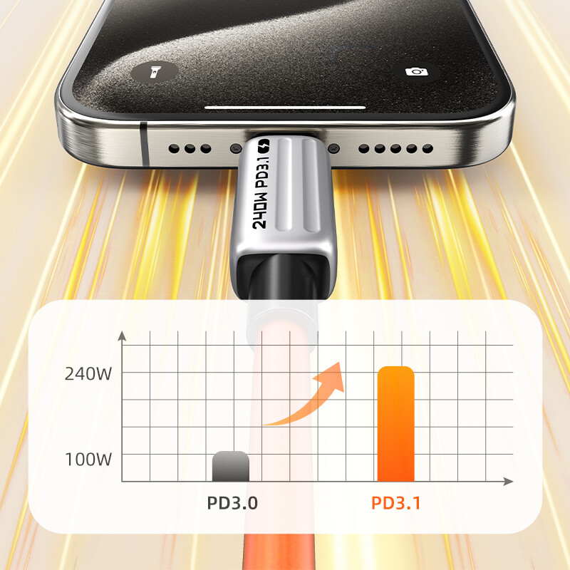 CABLETIME 240W PD kabel USB C na USB C kabel Adapter za brzi punjač tipa C na C Kabel Napajanje Žica za prijenosno računalo Macbook Samsung iPad
