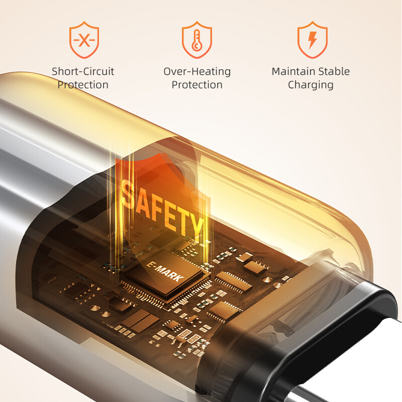 CABLETIME 240W PD kabel USB C na USB C kabel Adapter za brzi punjač tipa C na C Kabel Napajanje Žica za prijenosno računalo Macbook Samsung iPad