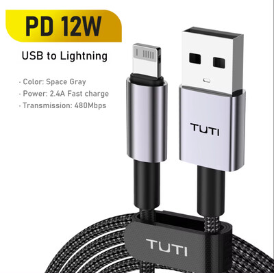 TUTI 9V 3A 30W USB C do Lightning Fast kabel za punjenje – za iPhone, Pro Max/13 Pro/13/13 Mini, AirPods Pro, AirPods 3/2/1