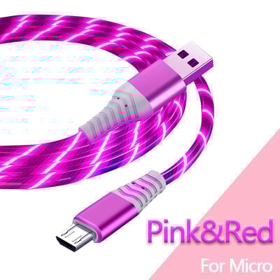 7A Svjetleći kabel Mikro USB tip C kabel 100W Super brzo punjenje za Huawei Mate 60 USB C podatkovni kabel 3A za IPhone 15 Pro Xiaomi