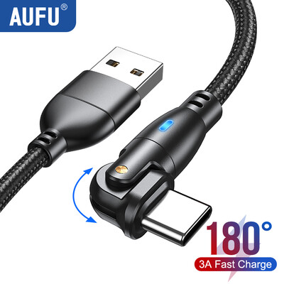 AUFU USB Type C kábel Huawei Xiaomi 13 Pro 3A gyorstöltő kábel Type-C töltő adatkábel Samsung Poco Redmi Note 12 készülékhez