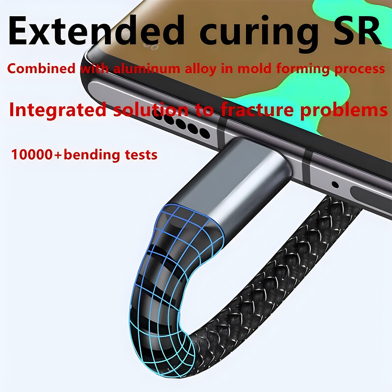 3-u-1 100W 5A brzo punjenje USB na Type-C mikro kabel za brzo punjenje za iPhone 14 13 Samsung Xiaomi Huawei Žica za digitalni zaslon