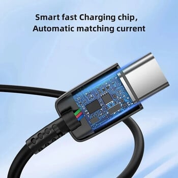 Καλώδιο 5A 45W PD USB-C Super Fast Charging Type-C για Samsung S21 FE S22 Plus S23 S24 Ultra Note 20 A14 A15 A33 A34 A53 A54 A55