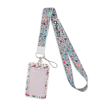 CB781 Chemistry Lanyard for Key Camera Whistle Cool ID Κάτοχος σήματος κινητού τηλεφώνου Λουράκι λαιμού Κρεμαστό σχοινί Δώρο μαθητή δασκάλου