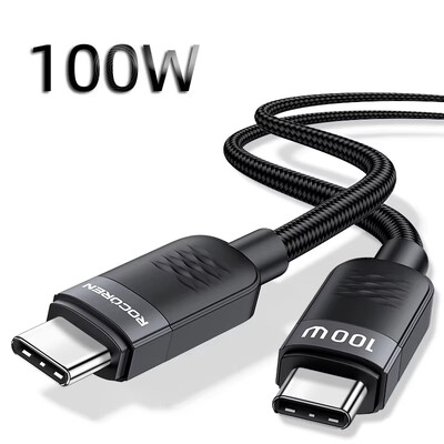 Rocoren 240W brzo punjenje USB-C na USB-C podatkovni kabel PD3.1 kabel za brzo punjenje Type C za MacBook iPhone 15 Samsung Galaxy S24