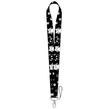 Kawaii Cat Lanyard For Keys Κάλυμμα κάρτας ταυτότητας με Κλειδιά Κάρτα Ιμάντες κινητού τηλεφώνου Ιμάντες λαιμού Αξεσουάρ τηλεφώνου