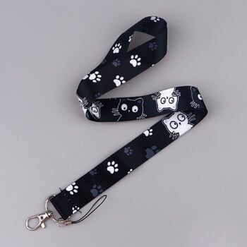 Kawaii Cat Lanyard For Keys Κάλυμμα κάρτας ταυτότητας με Κλειδιά Κάρτα Ιμάντες κινητού τηλεφώνου Ιμάντες λαιμού Αξεσουάρ τηλεφώνου