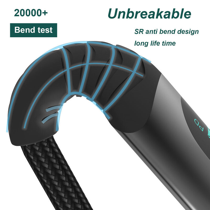 PD 100W USB tip C u USB C kabel za iPhone 15 Pro Max Macbook 5A Punjač za brzo punjenje Podatkovna žica kabel tipa C USBC kabel 1M/2M