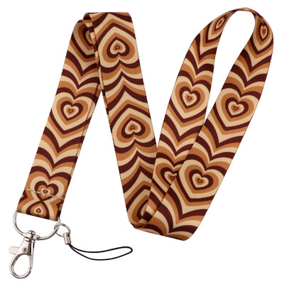 Pretty Love Heart Trake za remen za ključeve oko vrata Držač ID značke Privjesak za ključeve Držač za ključeve Uže za vješanje Privjesci za ključeve Pribor Pokloni