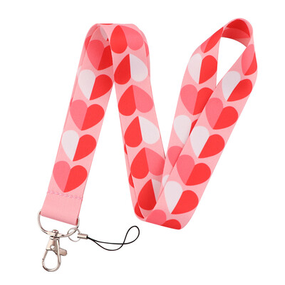 Pretty Love Heart Trake za remen za ključeve oko vrata Držač ID značke Privjesak za ključeve Držač za ključeve Uže za vješanje Privjesci za ključeve Pribor Pokloni