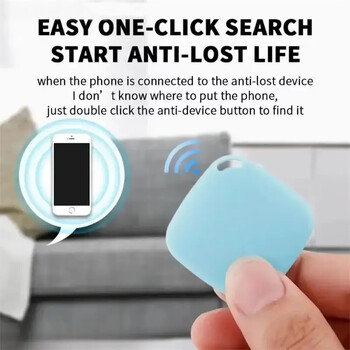 ΝΕΟ Bluetooth 5.0 Tracker Mini Anti Lost Device Στρογγυλή τσάντα για παιδιά κατοικίδιων ζώων Παρακολούθηση πορτοφολιού Smart Finder Locator Positioning Keychain