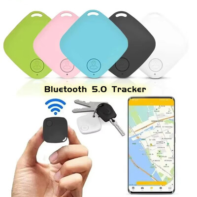 ÚJ Bluetooth 5.0 Tracker Mini Elveszett eszköz Kerek kisállat gyerektáska Pénztárca Nyomkövető Intelligens kereső lokátor pozicionáló kulcstartó