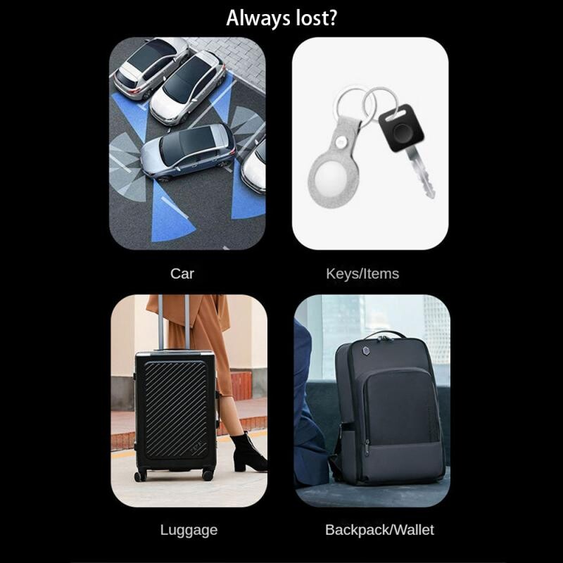Mini zračni privjesak s privjeskom za ključeve za kućne ljubimce Pametni GPS uređaj za praćenje Kompatibilan s Appleom Find My APP Djeca, Starije osobe Anti-lost Finder