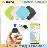 Mini GPS Bluetooth 5.0 Tracker AntiLost Device Okrugla kućna ljubimca Dječja torba Novčanik Ključ Praćenje telefona Smart Finder Locator Pk Airtag