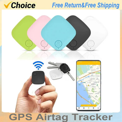 Mini GPS Bluetooth 5.0 Tracker Dispozitiv anti-pierdere Rotund Pet Geanta pentru copii Portofel cheie Urmărire telefon Smart Finder Locator Pk Airtag