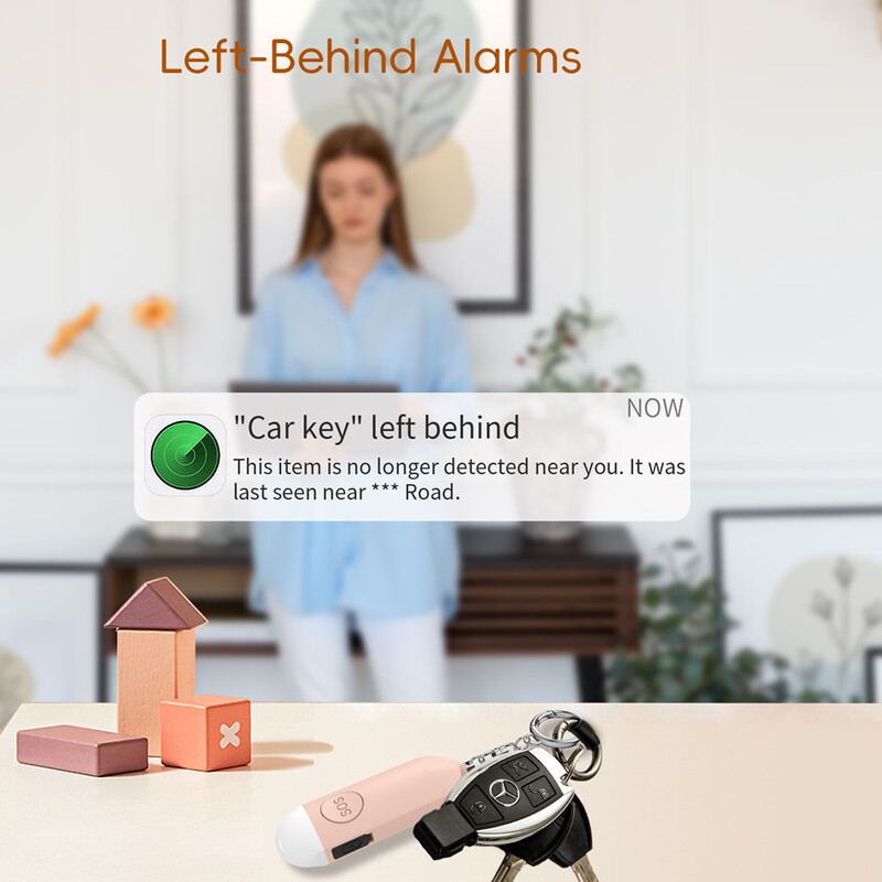 AIYATO lokator Hitni SOS 130DB Osobni alarm Samoobrana Gumb za hitne slučajeve ili povlačenje igle Uređaj za uzbunu Radi s Appleom Find My