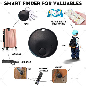 Mini Round Smart Bluetooth GPS Tracker Λειτουργεί με Find My APP Anti Lose Reminder Device for Iphone Replacement Locator MFI Rated