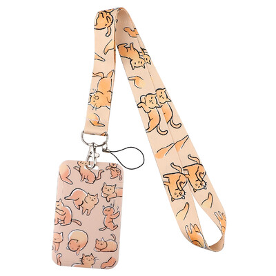 Slatka mačka crtana traka za prijatelja Ključ ID kartica Teretana Telefon Trake USB držač značke DIY viseće uže Larijat vezica