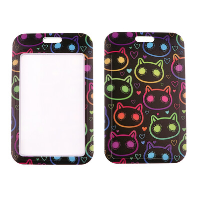 Slatka mačka crtana traka za prijatelja Ključ ID kartica Teretana Telefon Trake USB držač značke DIY viseće uže Larijat vezica