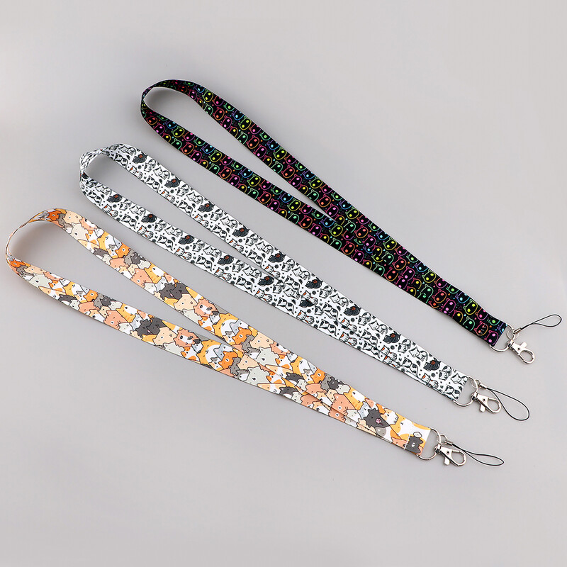 Slatka mačka crtana traka za prijatelja Ključ ID kartica Teretana Telefon Trake USB držač značke DIY viseće uže Larijat vezica