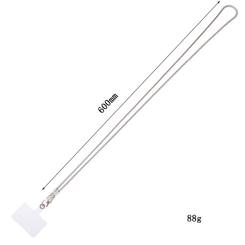 Nova metalna vrpca za telefon 120 CM navlaka za mobitele s utorom za karticu za iPhone 12Promax Dodatna oprema Prijenosna traka oko vrata