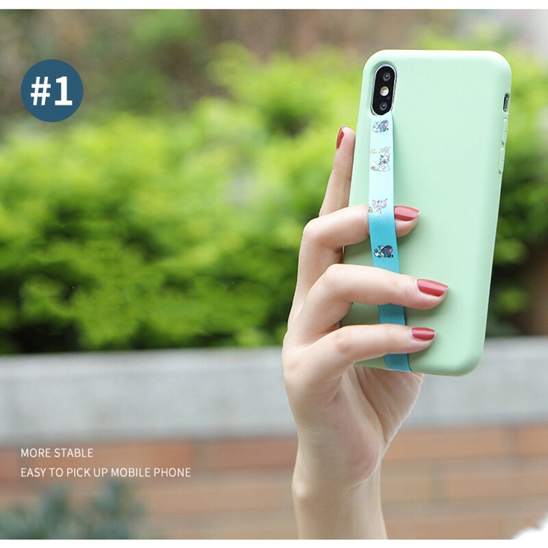 Podesivi remeni za mobilni telefon Elastičnost crtanih filmova protiv gubitka ruke Držač prstiju Užad za Samsung iPhone Huawei Xiaomi