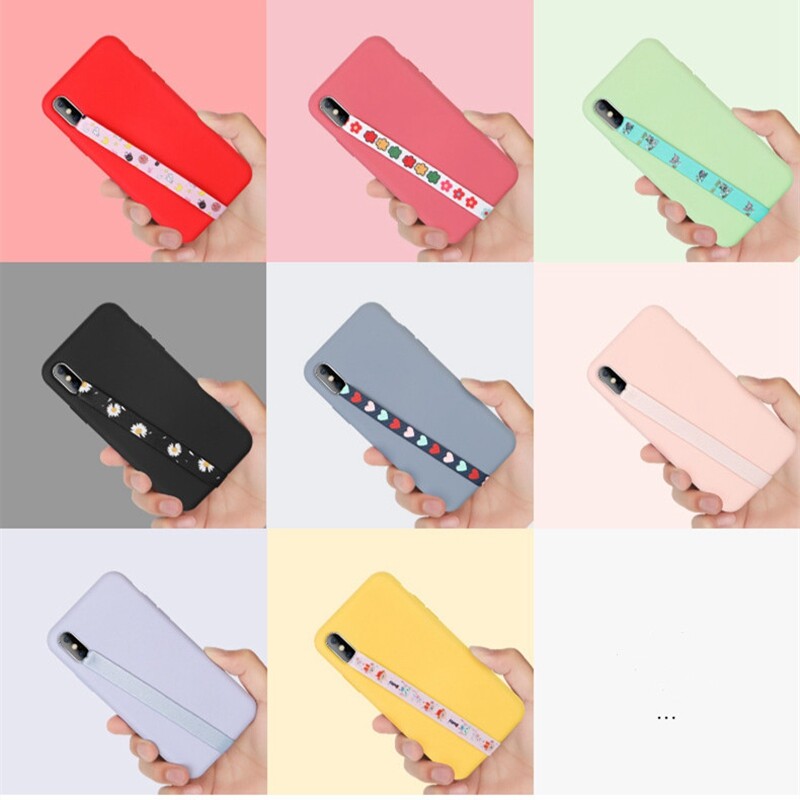 Podesivi remeni za mobilni telefon Elastičnost crtanih filmova protiv gubitka ruke Držač prstiju Užad za Samsung iPhone Huawei Xiaomi