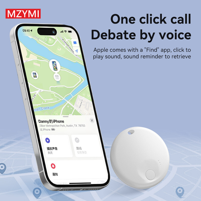 MZYMI Mini Smart Key Finder Lokator GPS uređaj za praćenje Bluetooth Anti-Lost Tag Podsjetnik za alarm Radite s Apple Find My za kućne ljubimce