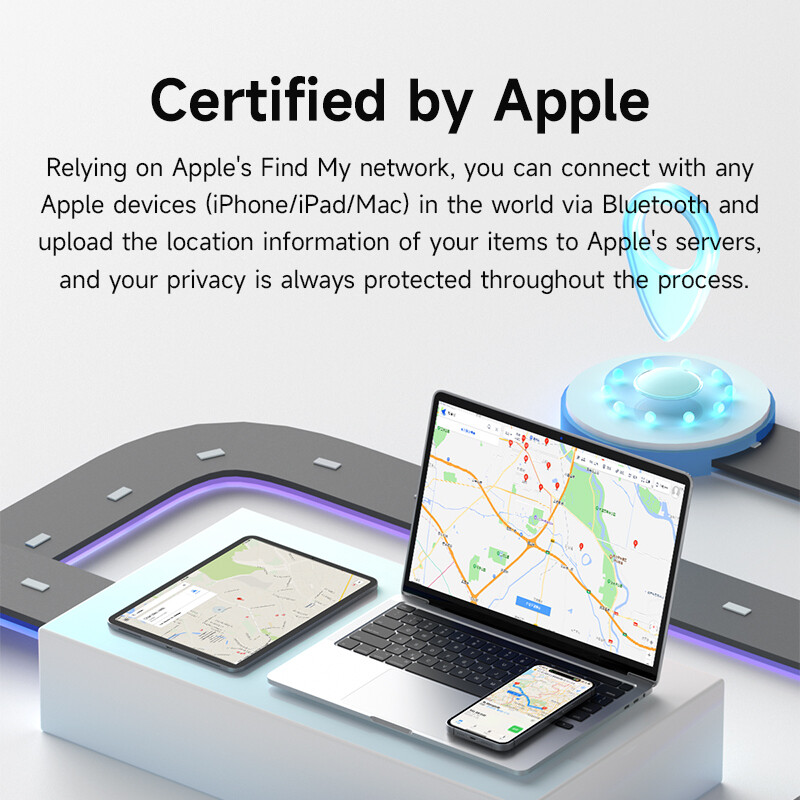 Hagibis Bluetooth Tracker Traženje ključeva za Apple Find My Item Locator GPS Tracker za iPhone Ključevi Novčanik Kofer Torbe za prtljagu