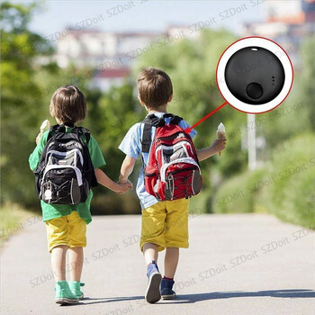 Εργαστείτε με Find My APP Mini GPS Tracker Anti-Lost Συσκευή στρογγυλής συσκευής Anti-Lost Παιδική τσάντα κατοικίδιων ζώων Παρακολούθηση πορτοφολιού Smart Finder Locator