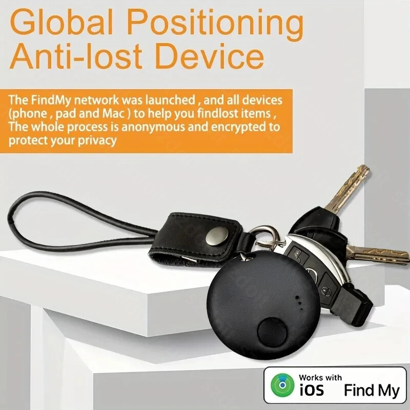 GPS Mini Tracker MFI Locator Работи с iOS Find My App Smart iTag Tracker и Keys Finder за изгубени ключове Чанти Портфейли Багаж