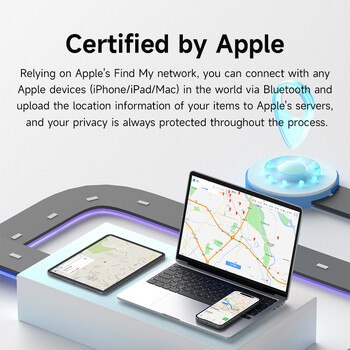 Hagibis Bluetooth Tracker Keys Finder για Apple Find My Item Locator GPS Tracker για iPhone Keys Πορτοφόλι βαλίτσα Τσάντες αποσκευών