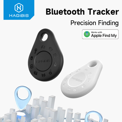 Hagibis Bluetooth Tracker Kulcskereső Apple-hez Find My Item Locator GPS Tracker iPhone-hoz Kulcsok Pénztárca Bőrönd Csomagtáskák