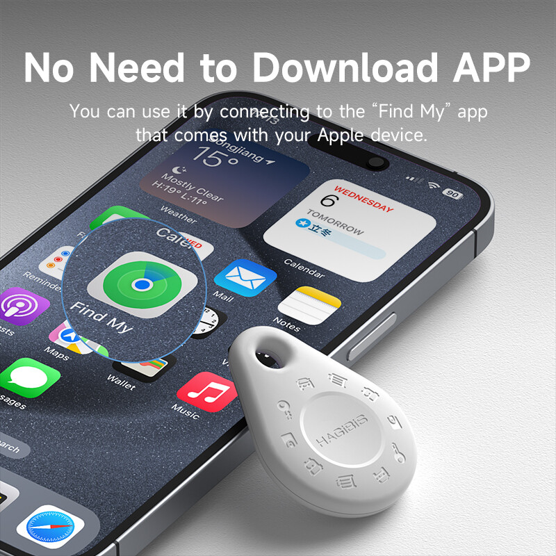 Hagibis Bluetooth Tracker Traženje ključeva za Apple Find My Item Locator GPS Tracker za iPhone Ključevi Novčanik Kofer Torbe za prtljagu