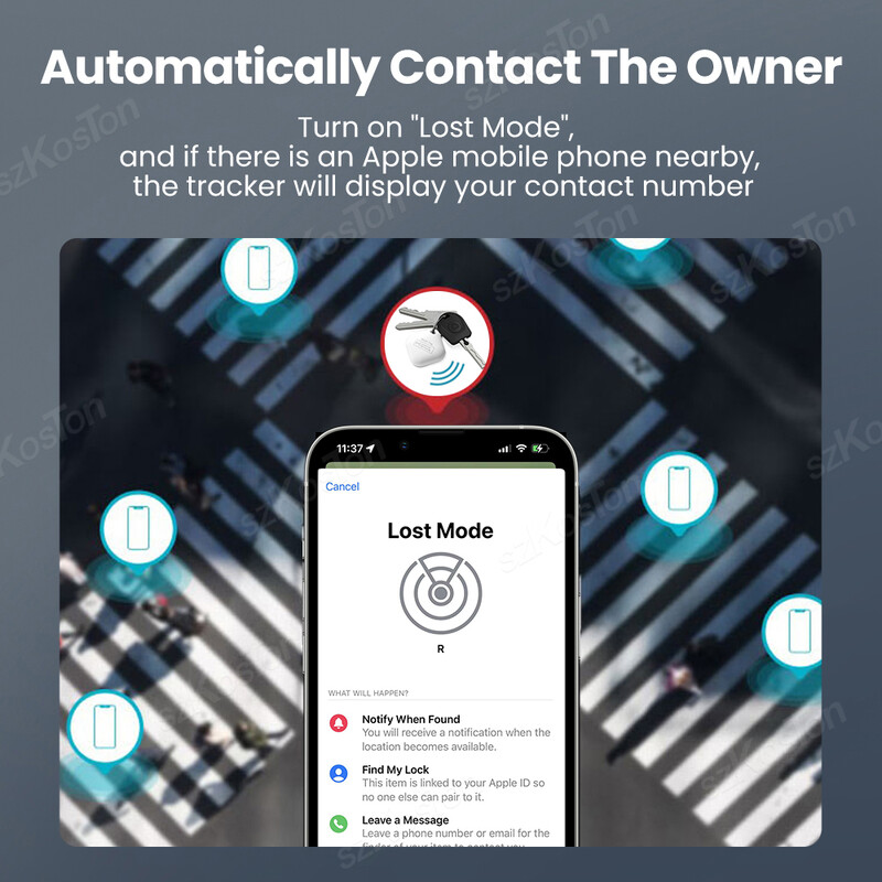 Smart Mini Locator radi s Appleom Find My App Tracker i Keys Finder za izgubljene ključeve Kućni ljubimci Torbe Novčanici Prtljaga Samo za IOS