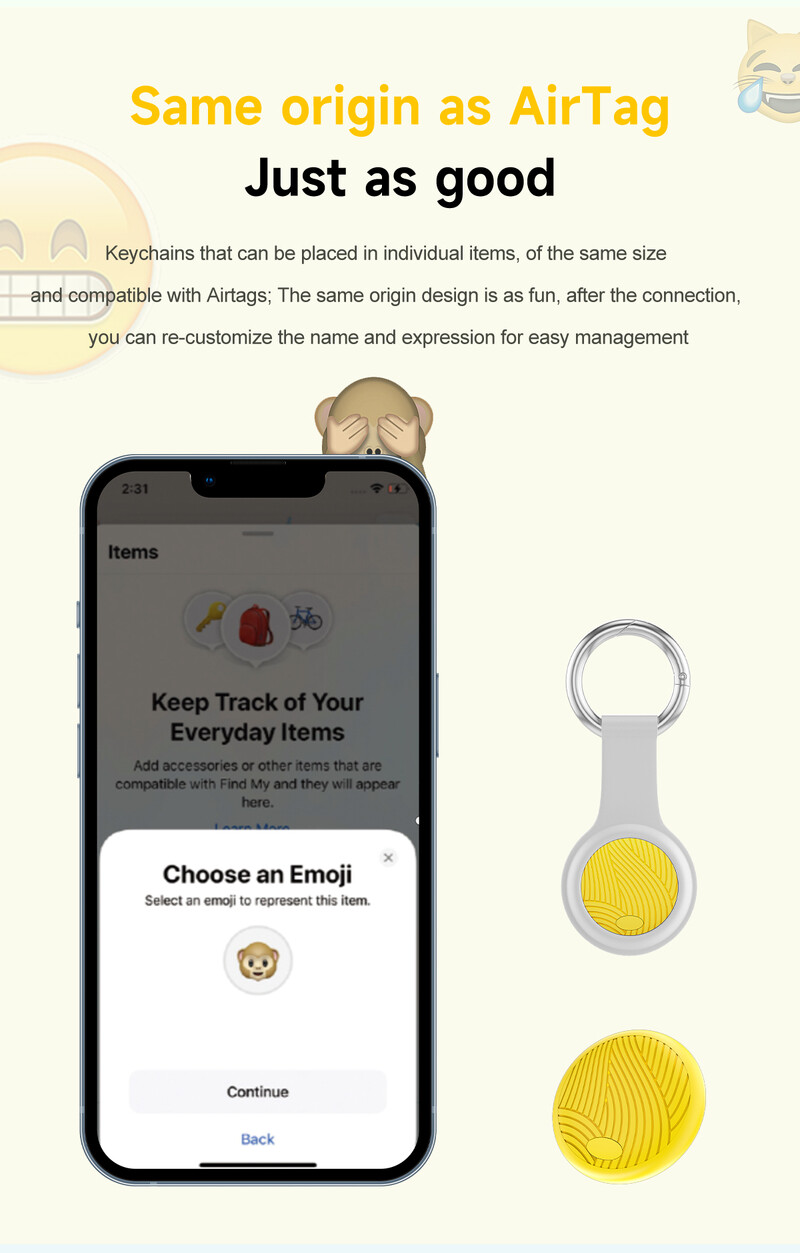 Smart Tag Smart Tracker Global GPS Position Anti-lost Kids Pets Wallet Key Finder Dedicated Locator for Apple Find My App