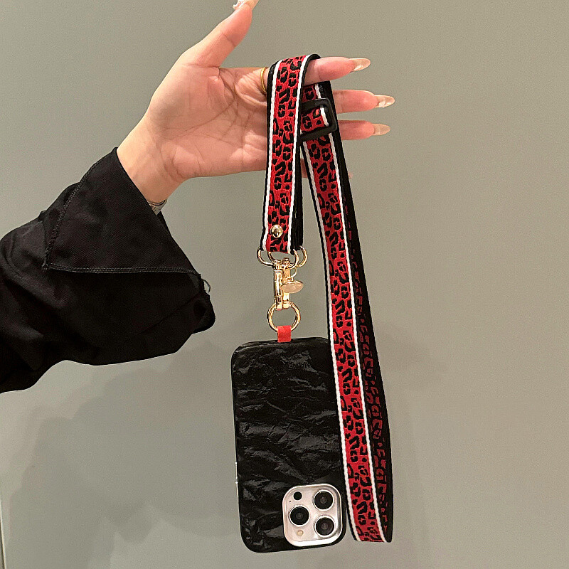 Seksi slatki uzorak leoparda preko tijela Uzica za mobitel Traka za oko Vrat Telefonski lanac Privezak Podesivi dodaci za najlonsko uže