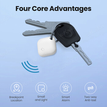 Mini Smart Tag για σύστημα IOS Find My App Tracker GPS συμβατό με Bluetooth Keys Finder Anti-lost For Bag Wallets Αποσκευές εντοπισμού